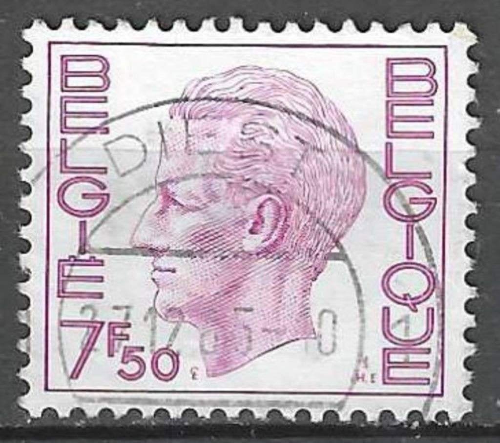 Belgie 1975 - Yvert 1746/OBP 1754 - Koning Boudewijn (ST), Verzenden, Gestempeld, Gestempeld, Koninklijk huis