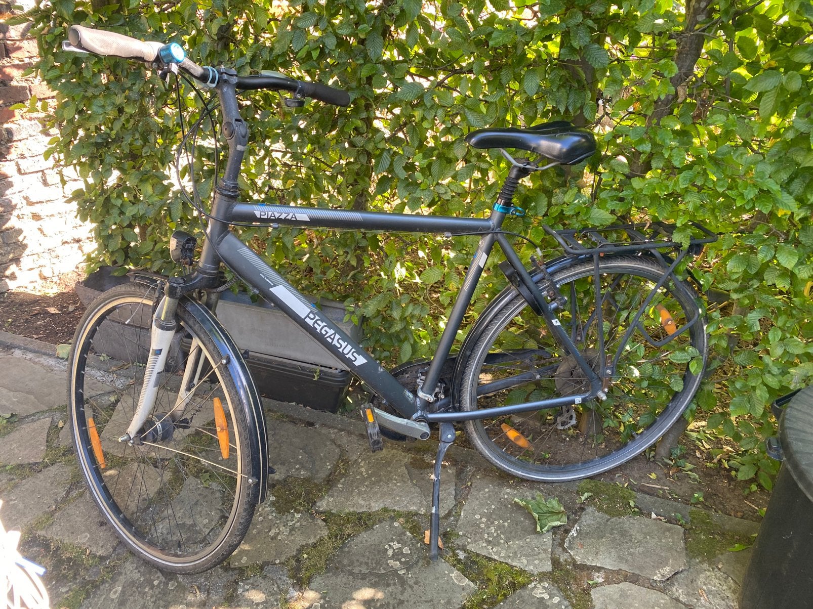 Fiets heren, Fietsen en Brommers, Gebruikt, Vering, Velgrem, 65 cm of meer