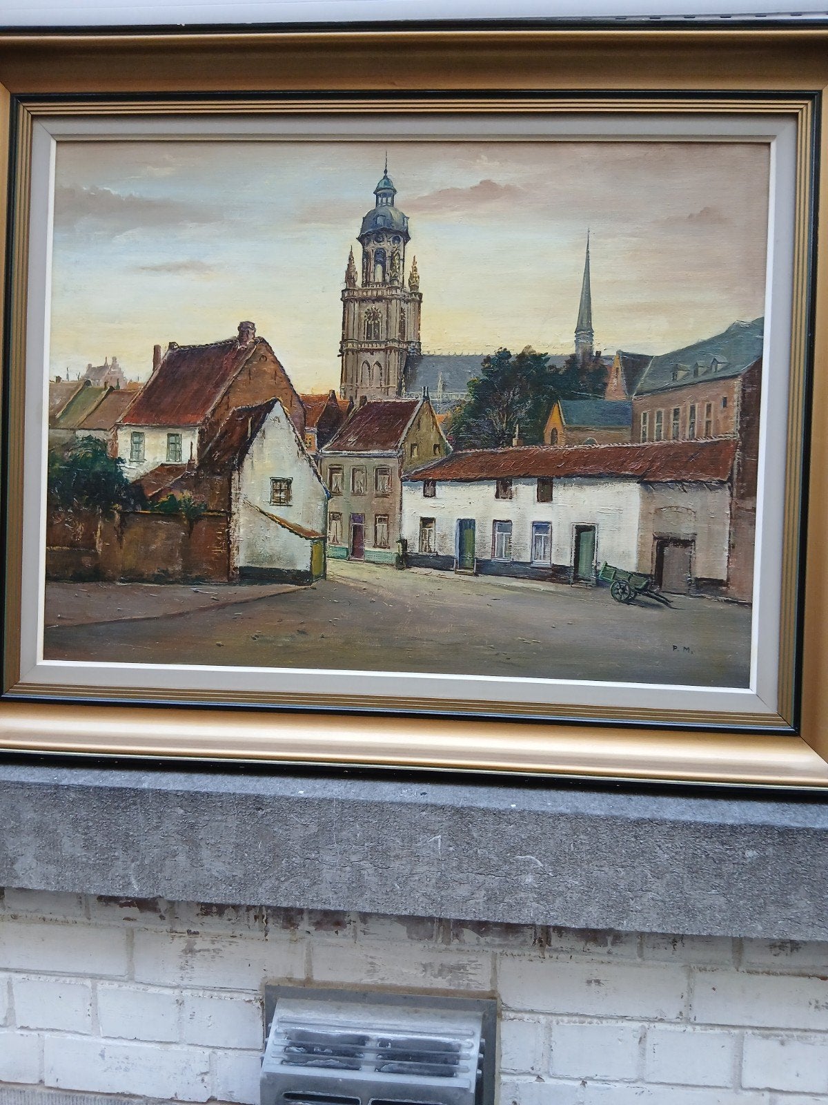 Schilderij pierre michiels sollenbeemd Halle, Antiek en Kunst, Kunst | Schilderijen | Klassiek, Ophalen
