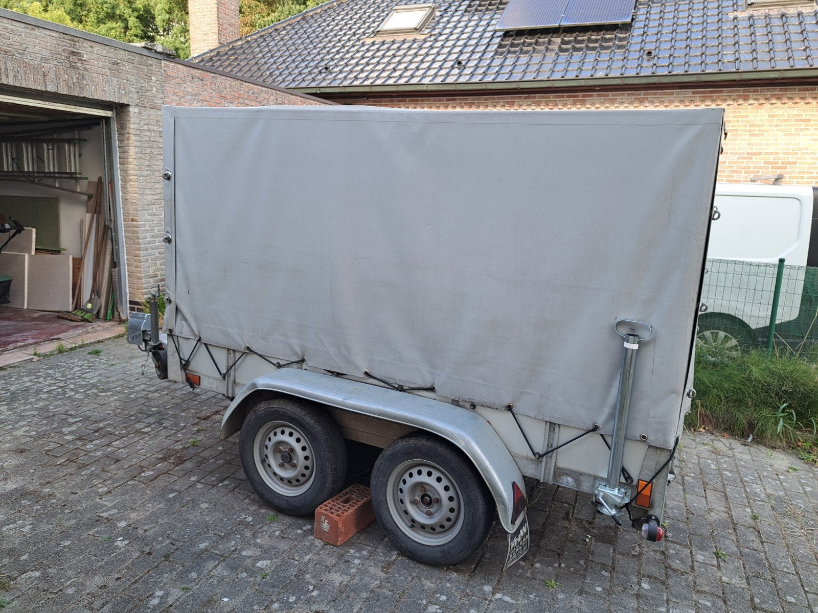 Ongeremde dubbelasser met bache, Auto diversen, Ophalen, Gebruikt
