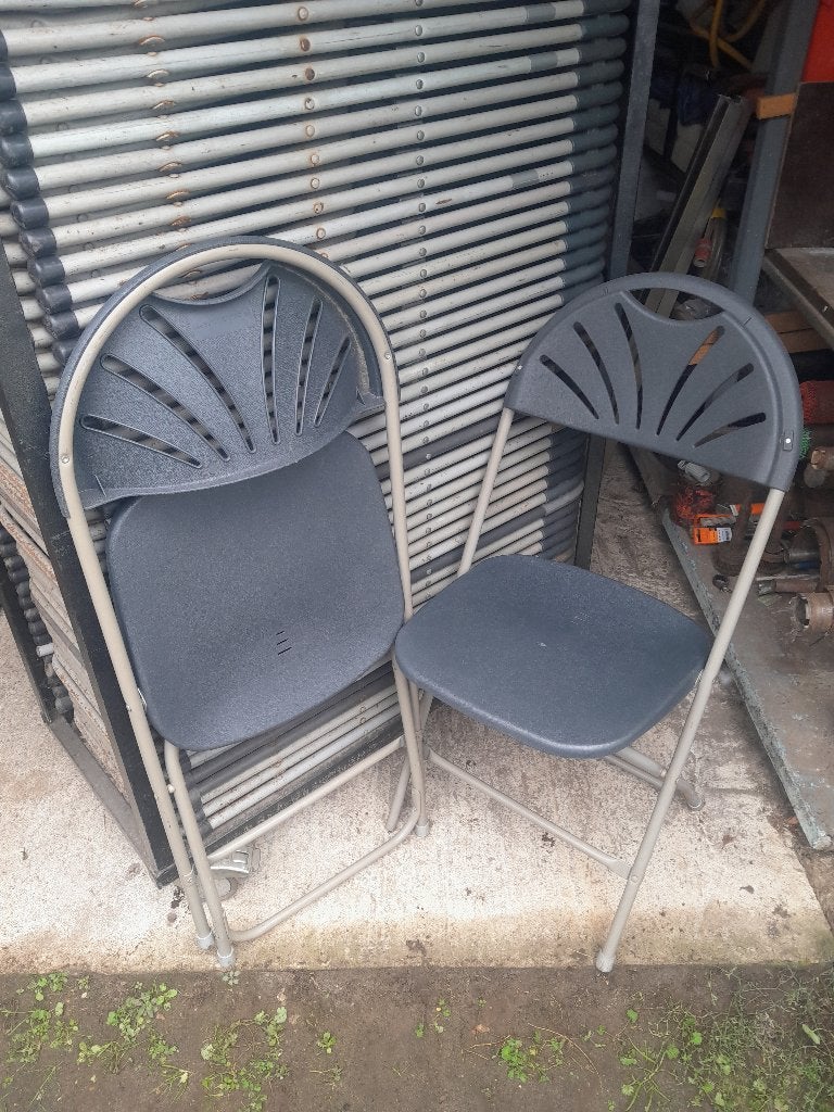 Chaise pliante, chaise pliante, Enlèvement, Utilisé, Métal, Pliant