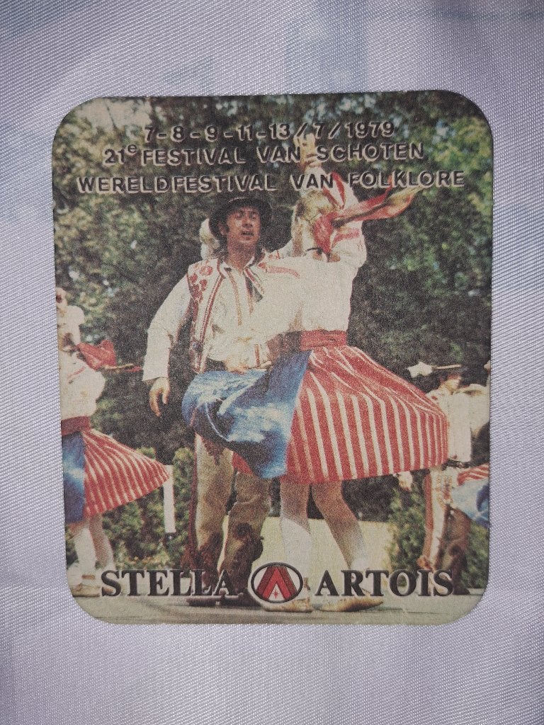 Bierviltje brouwerij Stella Artois - Schoten - 1979, Collections, Enlèvement ou Envoi, Comme neuf, Sous-bock, Stella Artois