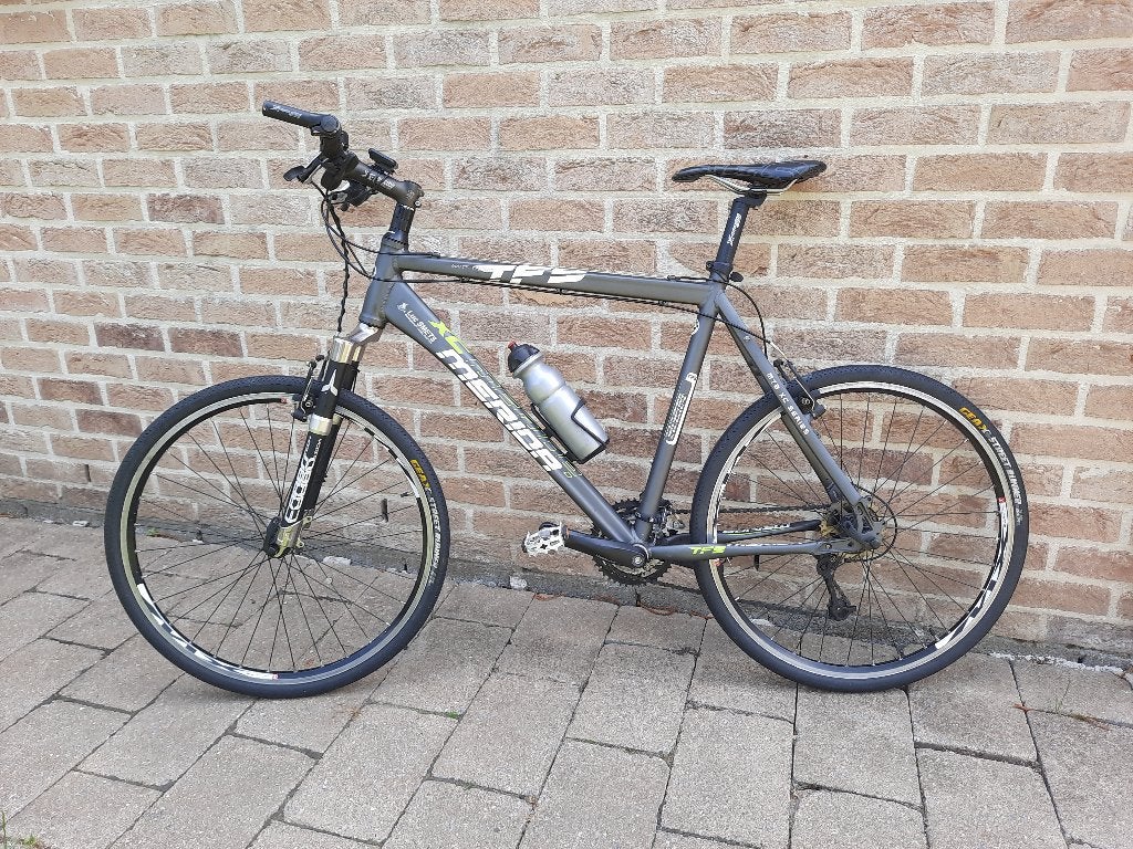 mountainbike/koersfiets, Gebruikt, Vering, 10 tot 15 versnellingen, Schijfrem