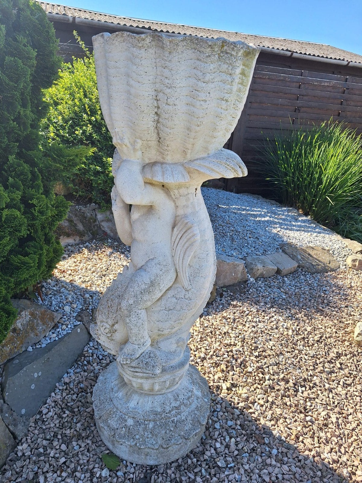 Tuinbeeld bloempot, Tuin en Terras, Tuinbeelden, Ophalen, Beton