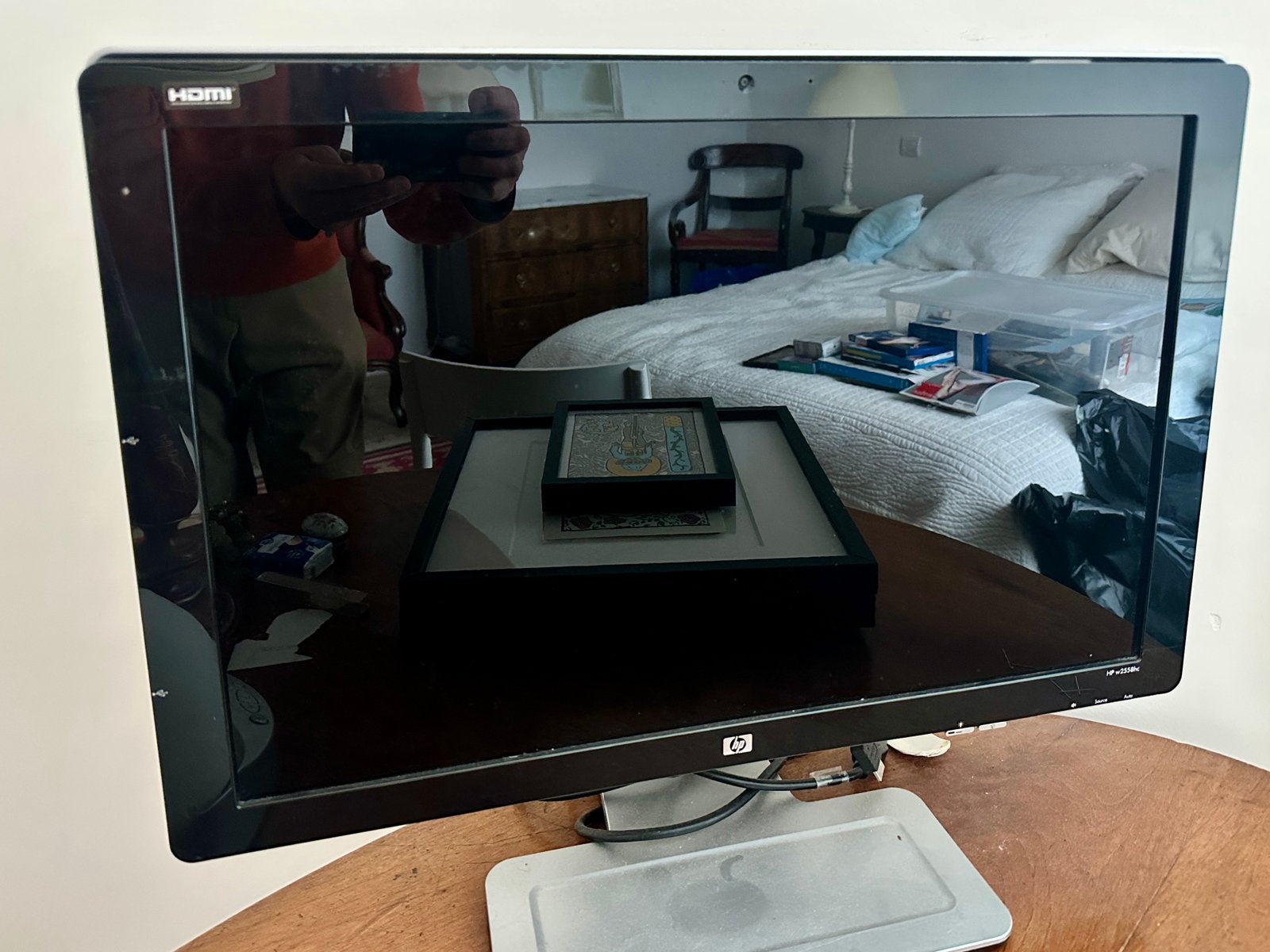 Moniteur HP LCD 25 pouces w2558hc, Gebruikt, Full HD, Overige typen, In hoogte verstelbaar