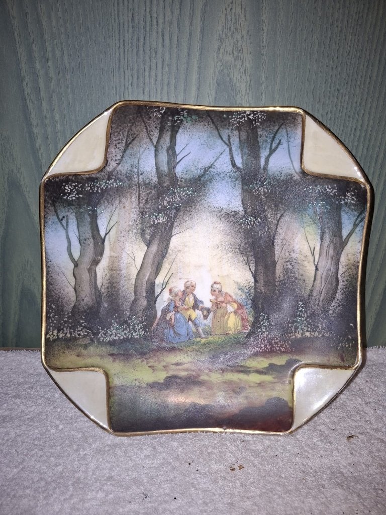 oud porseleinen bord, begin 1900, Antiek en Kunst, Ophalen of Verzenden