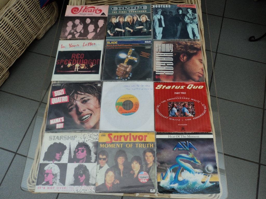 Lotje 2 rock/hard rock 12 singles pour 10 euros., CD & DVD, Enlèvement ou Envoi, Utilisé, Rock et Metal, Autres types