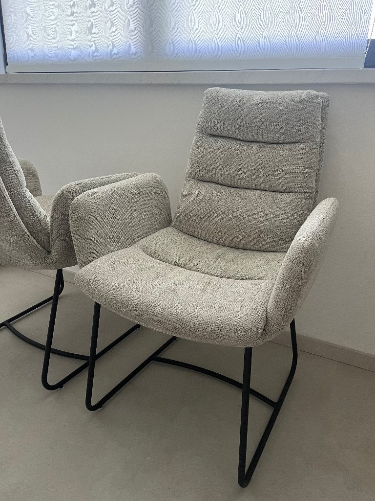Chaises grises, Enlèvement, Comme neuf, Gris, Deux