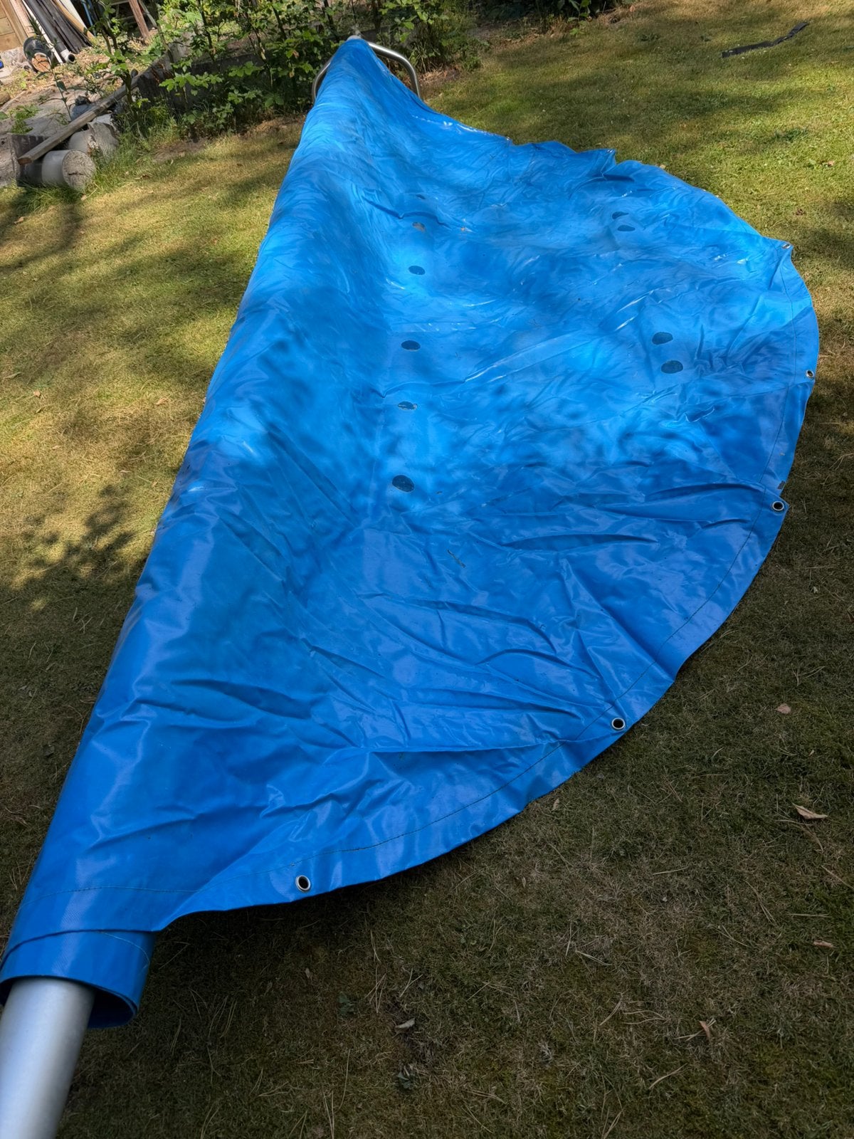 Zwembadzeil, Tuin en Terras, Ophalen, Zo goed als nieuw