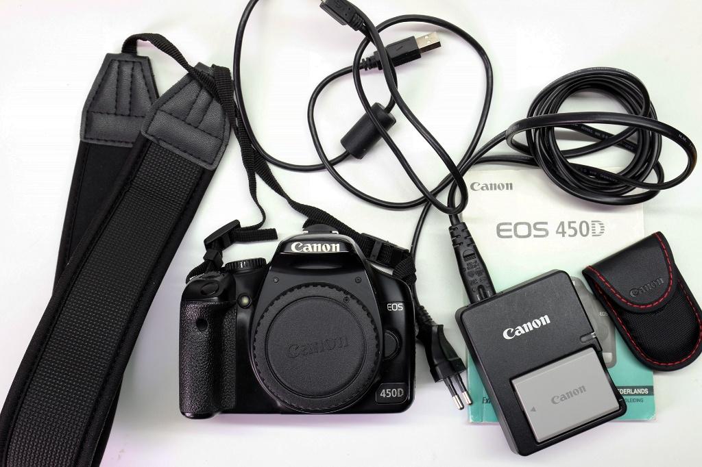 Canon 450D body, Ophalen of Verzenden, Gebruikt, Spiegelreflex, Canon