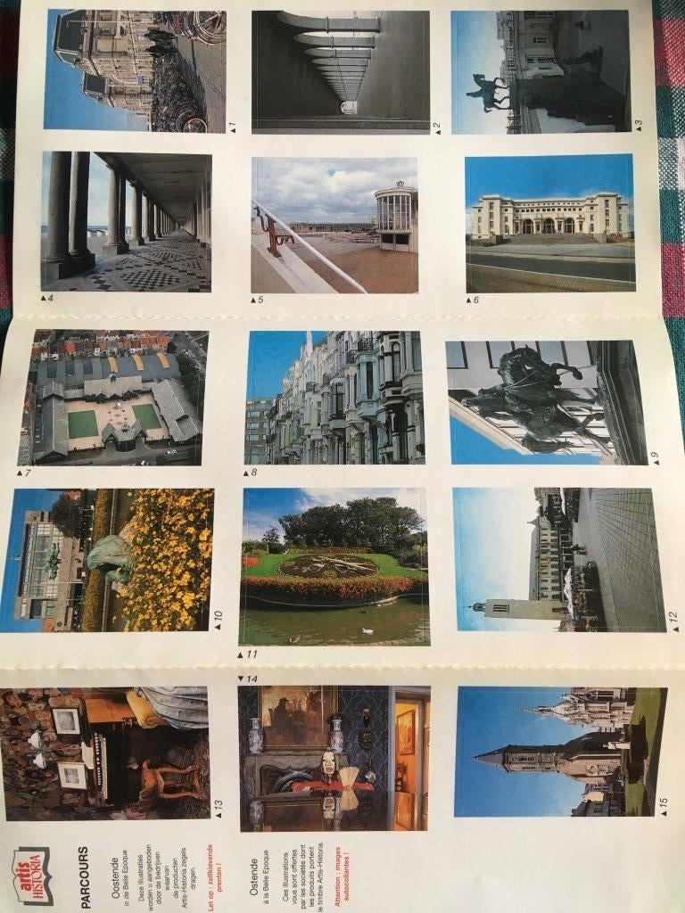 15 kleine stickers Oostende, Hobby en Vrije tijd, Ophalen of Verzenden