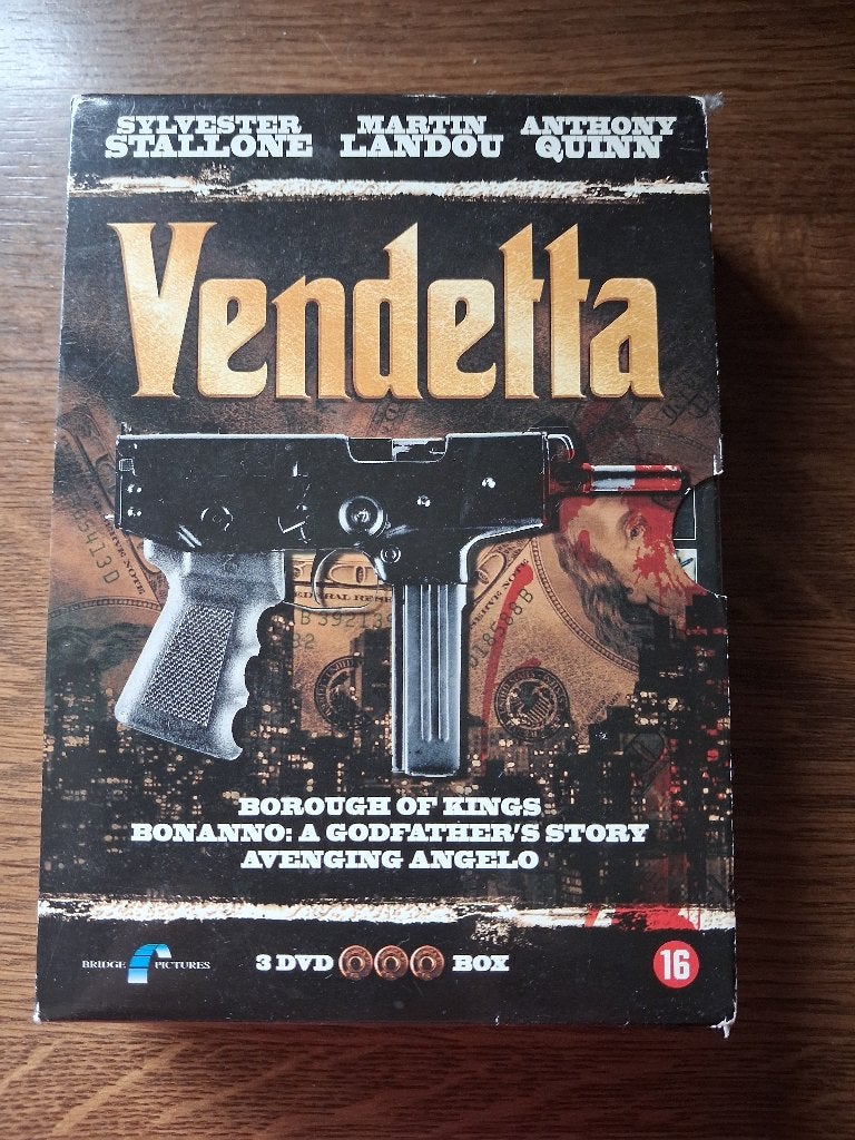 3 DVD-Box - Vendetta (Sylvester Stallone/Anthony Quinn), Ophalen of Verzenden