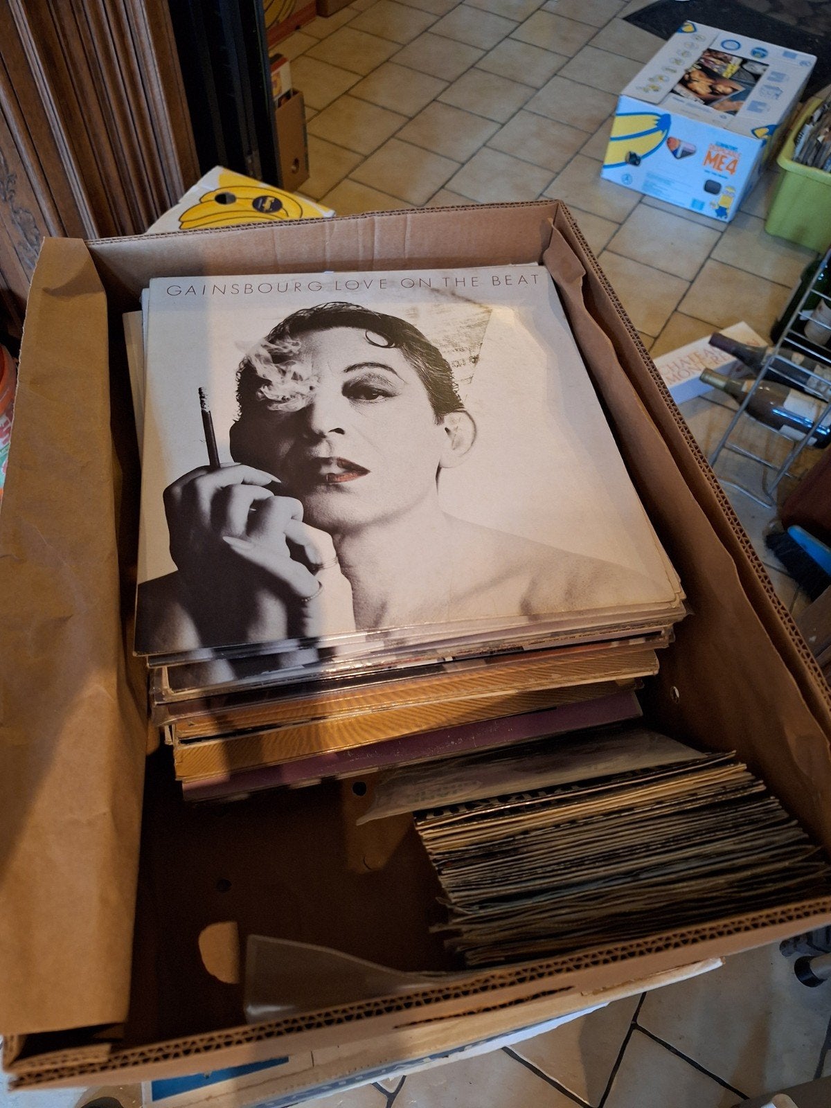 Lot exceptionnel 260 disques vinyles - Serge Gainsbourg & Ja, Ophalen