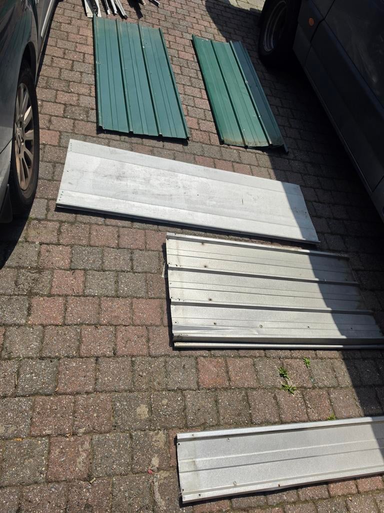 Metalen dakplaten of wandpanelen, Doe-het-zelf en Bouw, Ophalen, Grijs