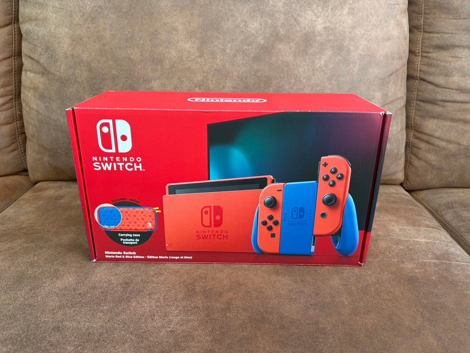 Édition limitée Nintendo Switch Mario !, Consoles de jeu & Jeux vidéo, Enlèvement, Comme neuf, Avec 2 manettes