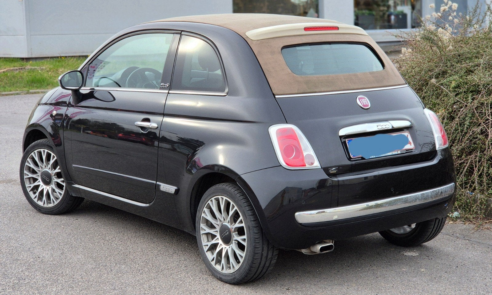 Fiat 500 cabrio 12ess an2014.170mkm cuir rouge 4500€, Cuir, Euro 5, Achat, Cabriolet