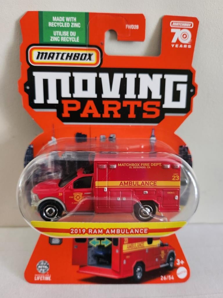 Matchbox 2019 RAM Ambulance (2023), Ophalen of Verzenden