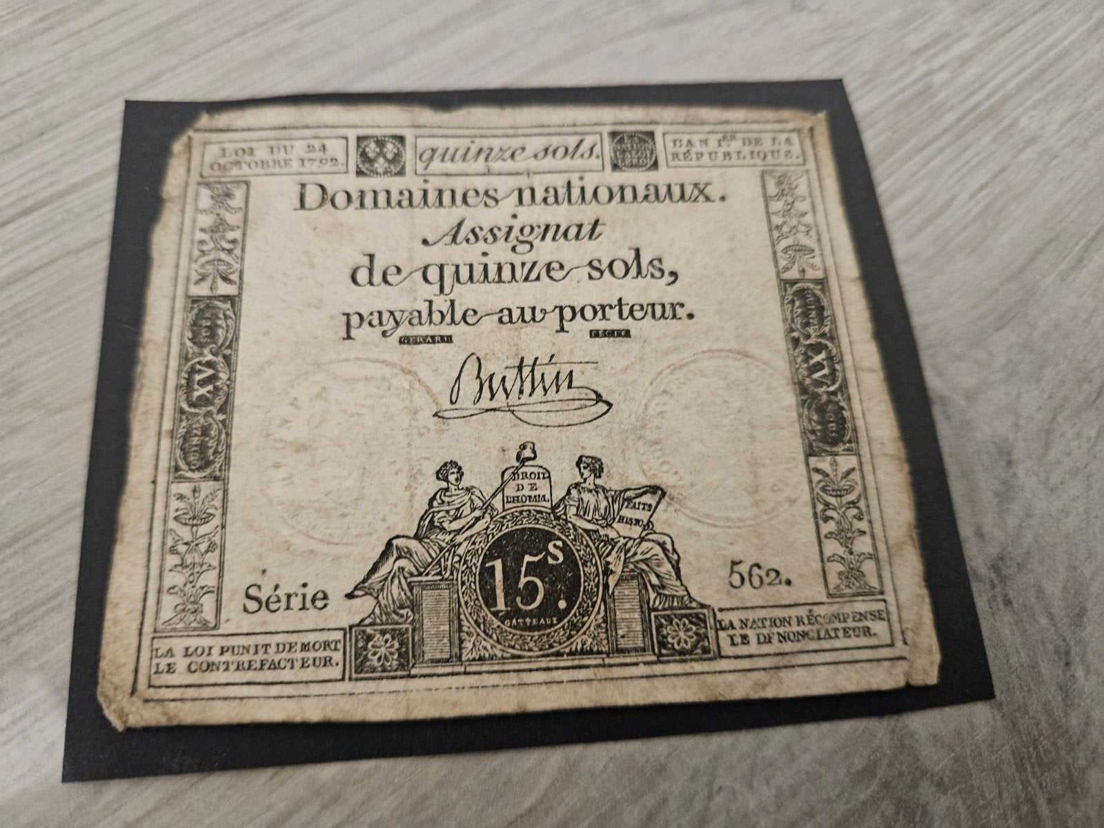 Frankrijk assignaat 1792, Verzenden, Frankrijk