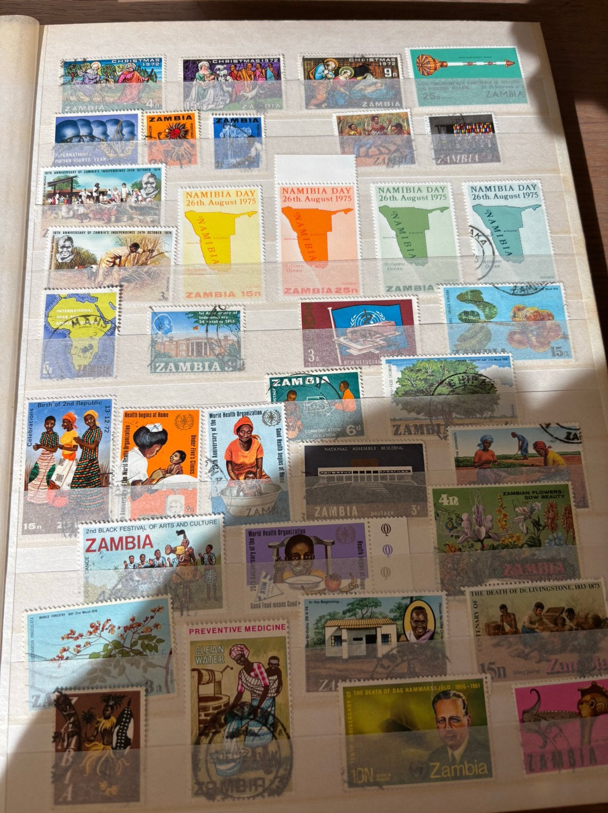 Oude postzegels Zambia, Postzegels en Munten, Ophalen of Verzenden, Zambia
