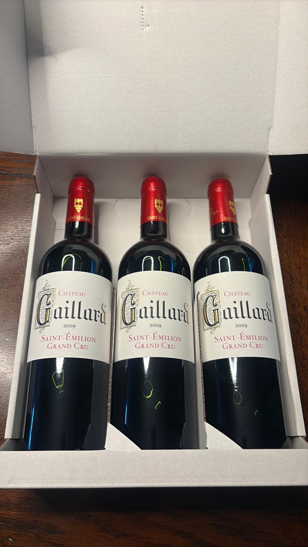 Saint-Emilion 2019 Château wijn, Collections, Neuf, Pleine, Enlèvement, Vin rouge