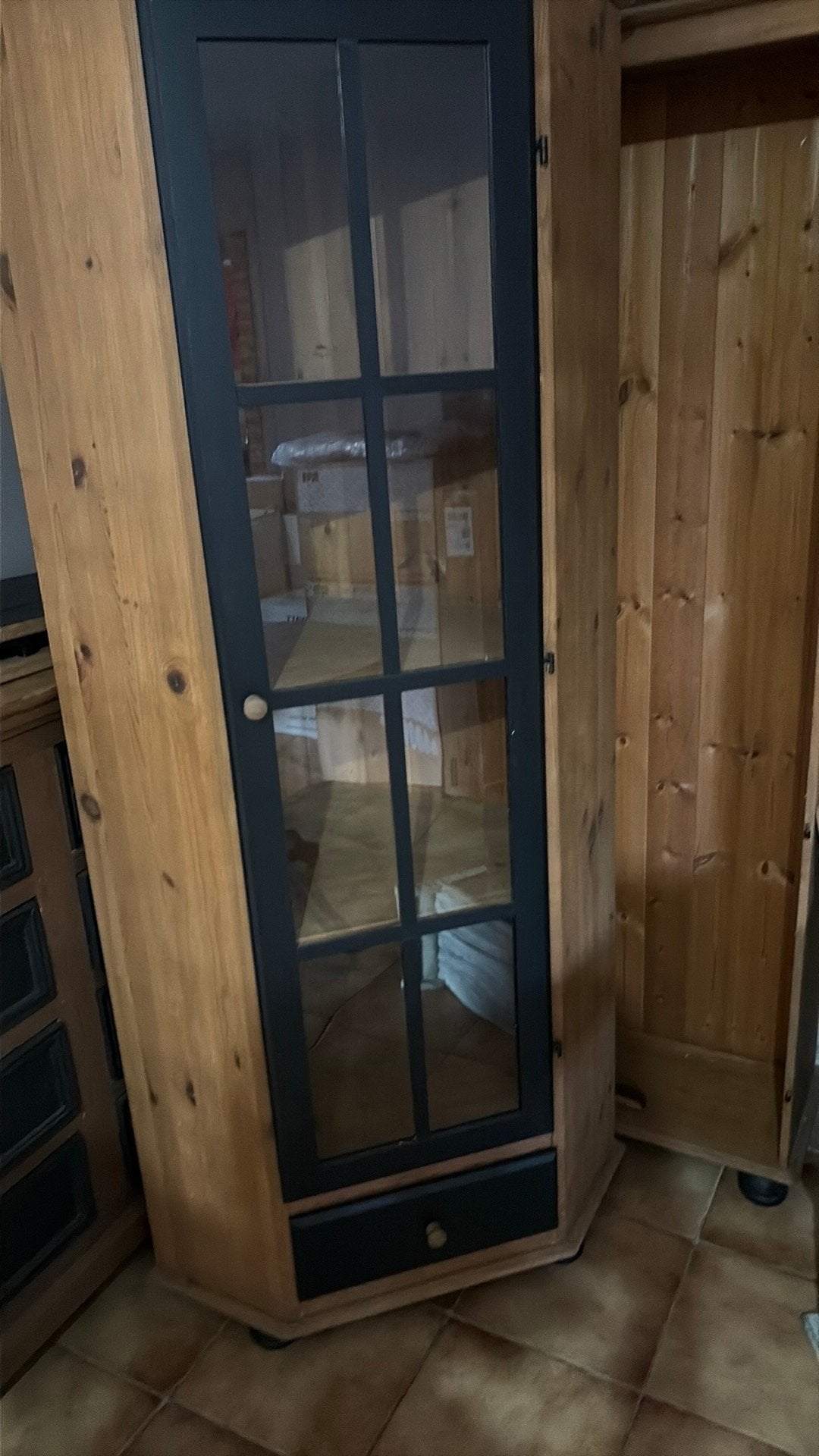 Meuble en pin de coin 3 étagères, Enlèvement, Comme neuf, Pin