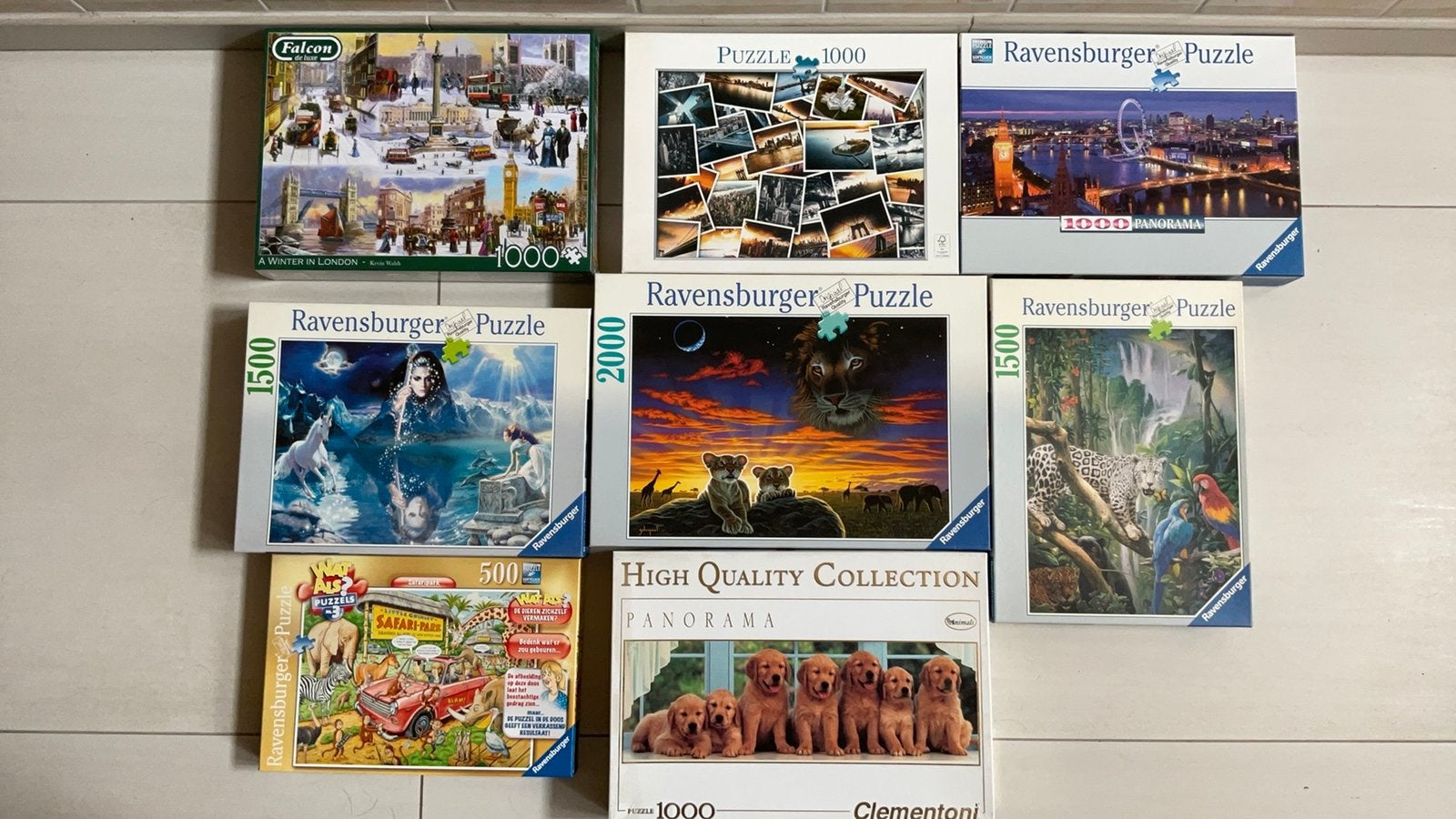 Verschillende puzzels, Ophalen, 500 t/m 1500 stukjes, Zo goed als nieuw, Legpuzzel