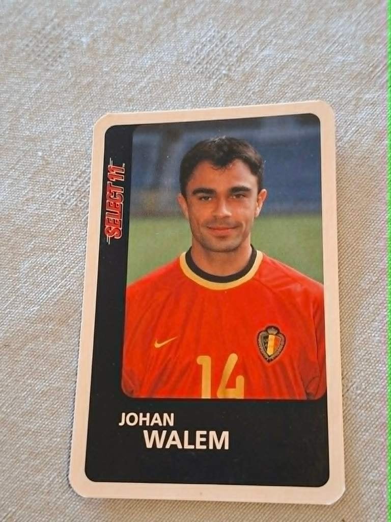 Voetbalkaart : Johan Walem / Rode Duivels, Ophalen of Verzenden, Zo goed als nieuw, Spelerskaart