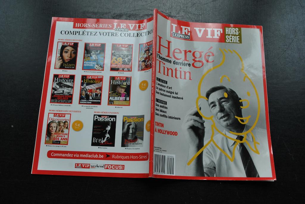 HERGE L'HOMME DERRIERE TINTIN MAGAZINE LE VIF L'EXPRESS HS, Enlèvement ou Envoi, Utilisé