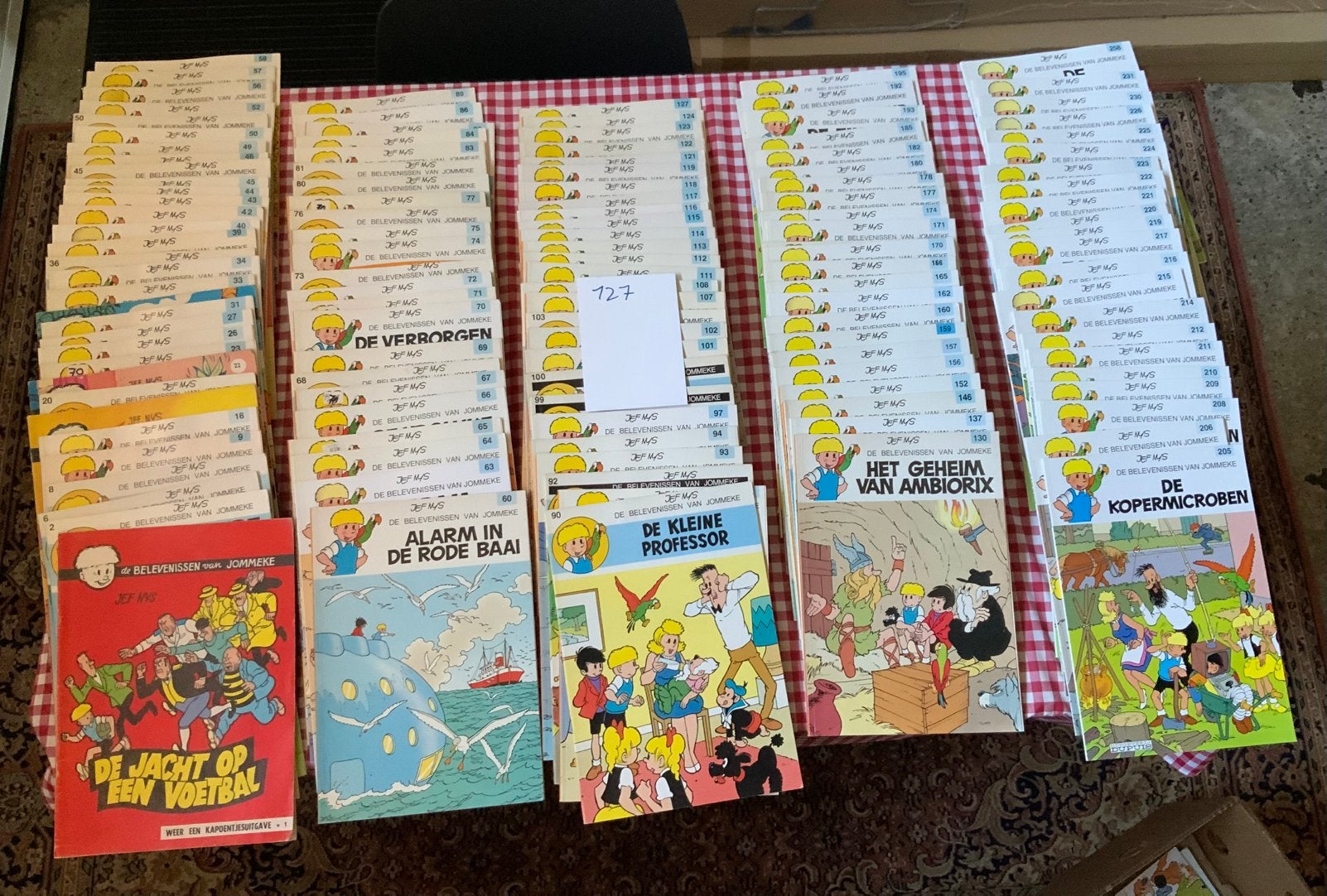 127 jommekes boeken, Enlèvement