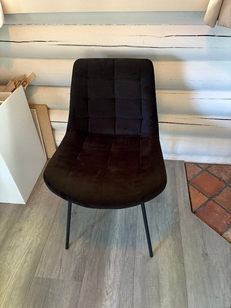 Stoelen, Ophalen, Zo goed als nieuw, Zwart, Vier