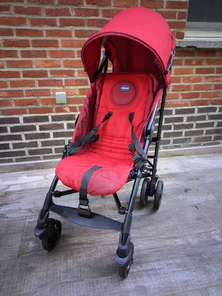 Buggy Chicco Liteway Rood, Ophalen, Gebruikt, Overige merken, Verstelbare rugleuning
