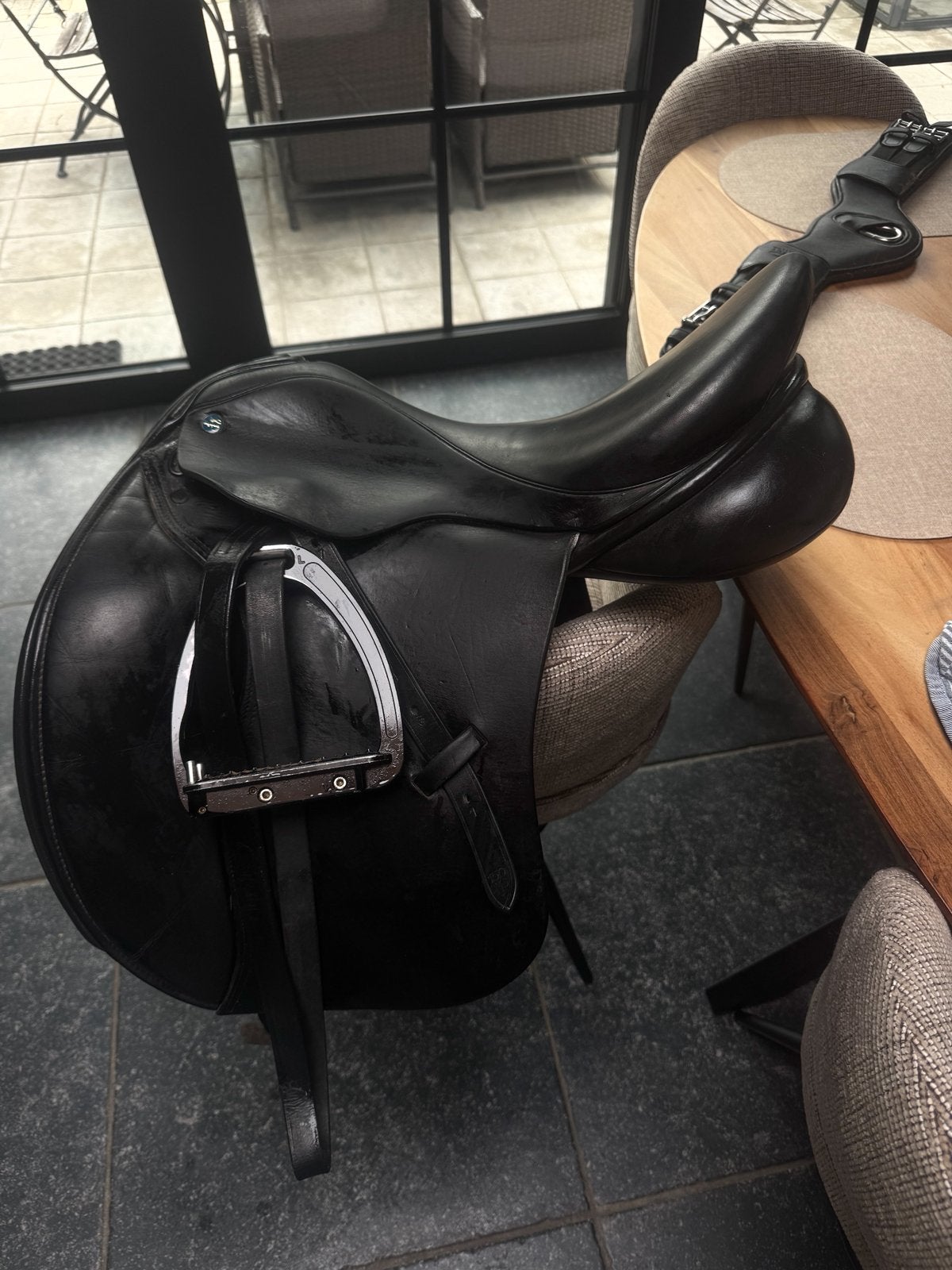 Equus dressuurzadel 17,5 inch, Enlèvement, Comme neuf