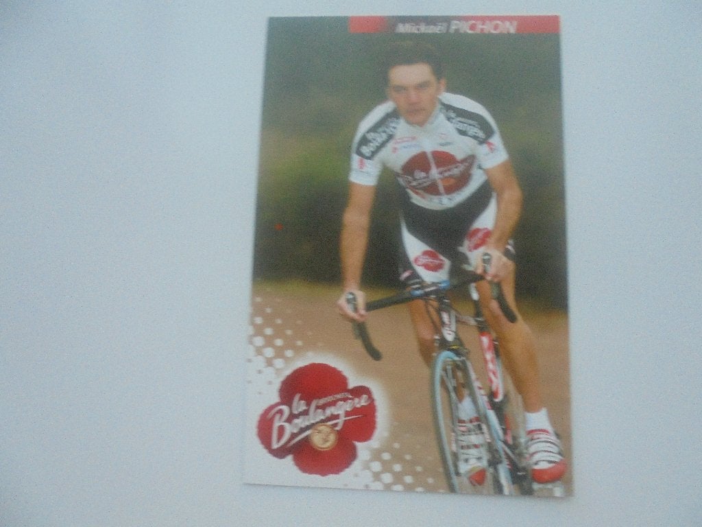 wielrenner-mickael pichon, Verzamelen, Foto's en Prenten, Verzenden, 1980 tot heden, Zo goed als nieuw, Foto
