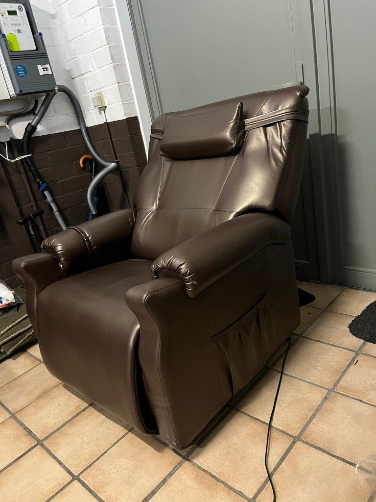 Elektische relaxzetel - gratis, 75 à 100 cm, Enlèvement, Utilisé, Cuir
