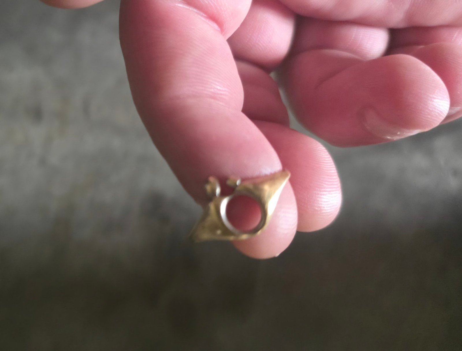 Ring goud 18k, Handtassen en Accessoires, Ringen, Ophalen, Goud
