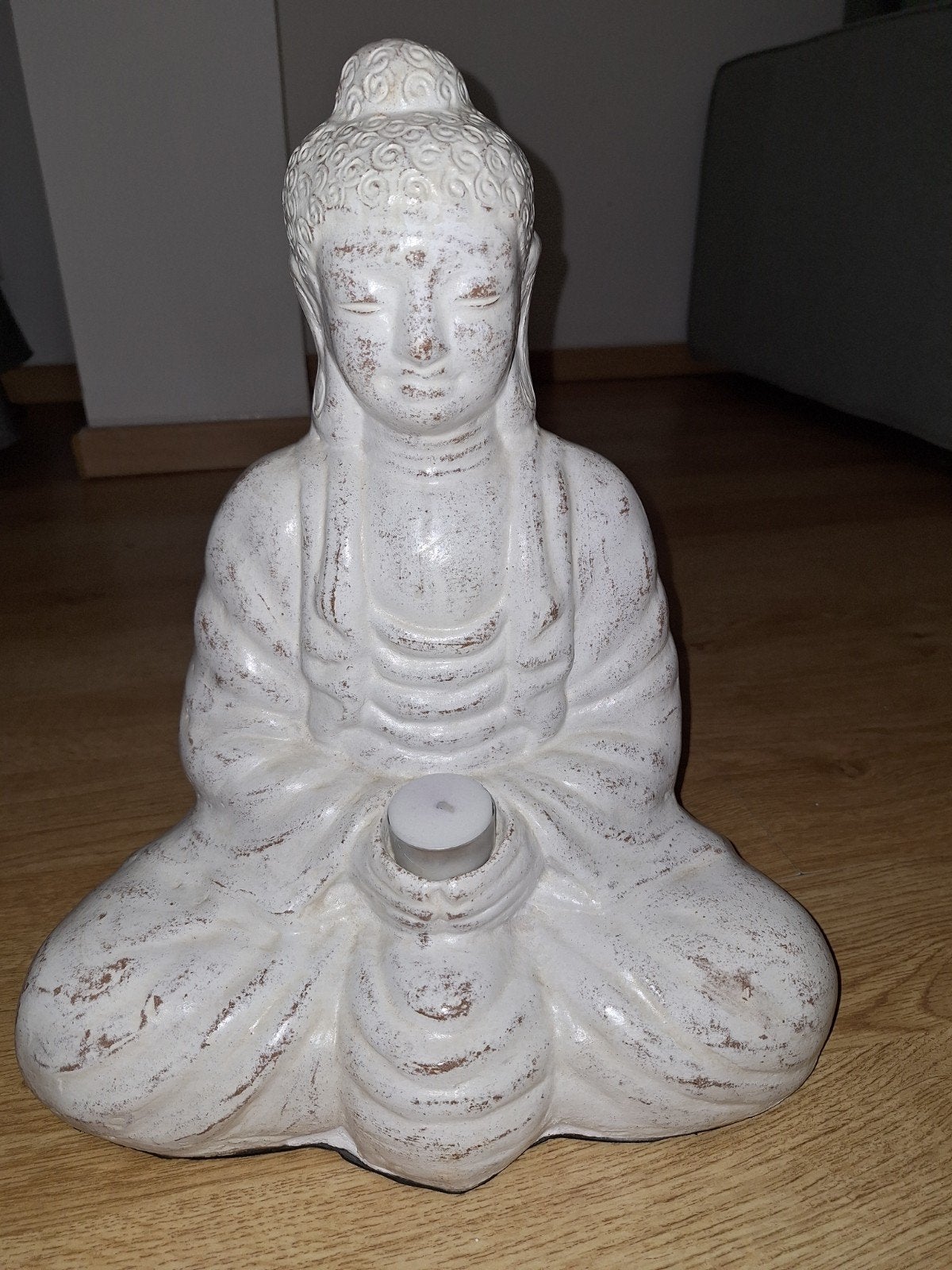 boedabeeldje, Enlèvement, Comme neuf, Blanc, 36 cm