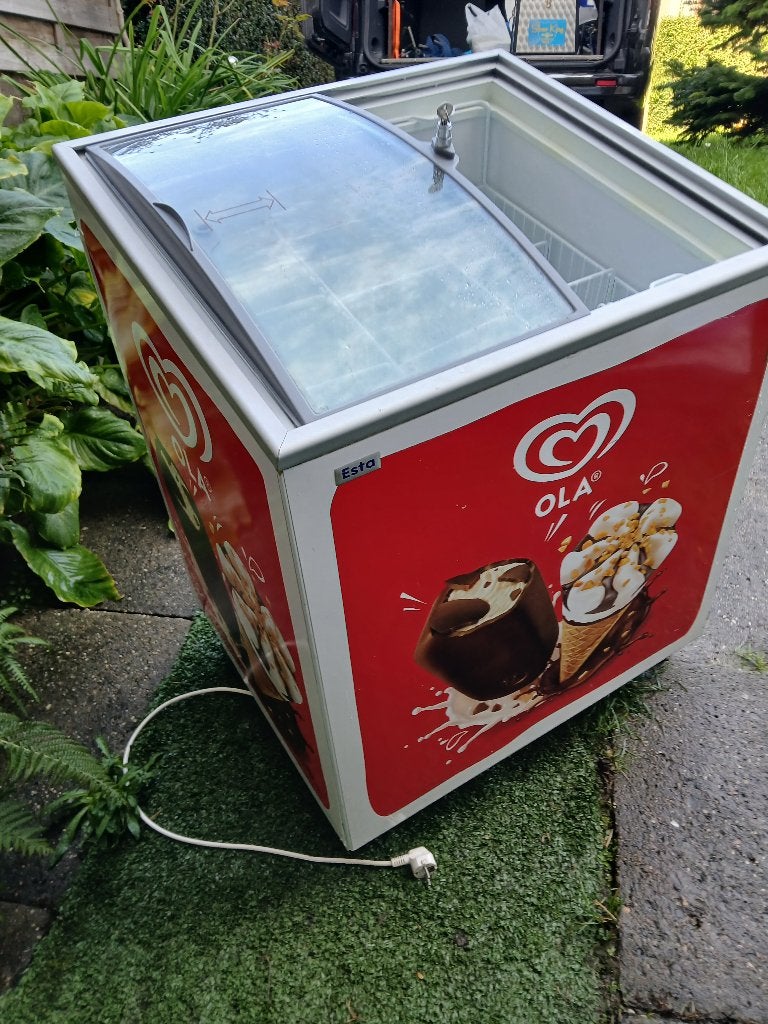 ESTA OLA diepvrieskist 145L, Ophalen, Gebruikt, Vrijstaand