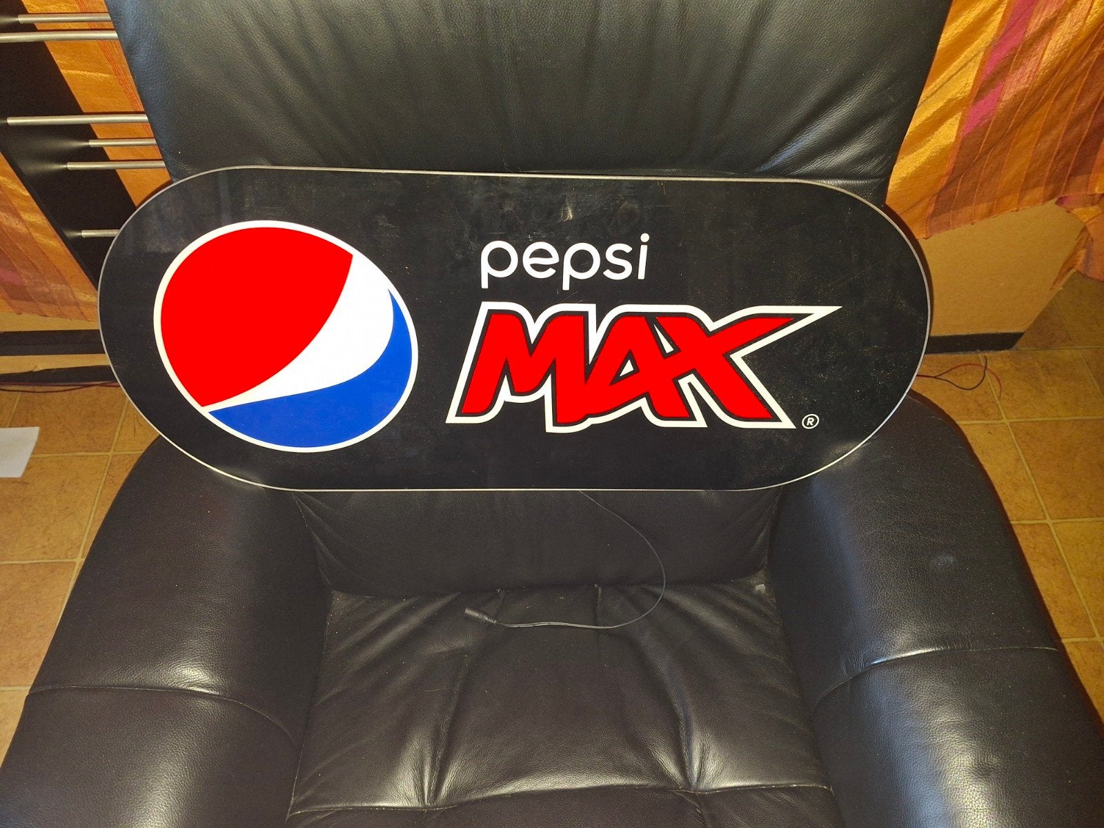 Pepsi reclamebord verlicht, Ophalen, Zo goed als nieuw, Reclamebord