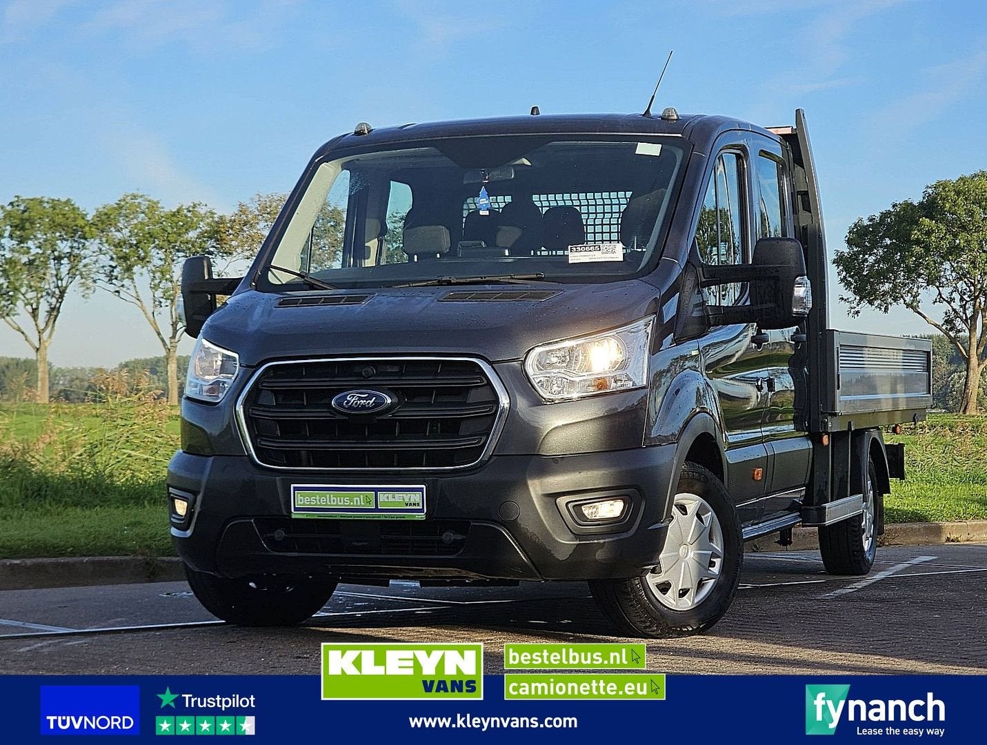 Ford TRANSIT 2.0 Dubbele Cabine Open-Laadbak XL Navi 1e Eige, Bedrijf, Metaalkleur, Ford, Zilver of Grijs