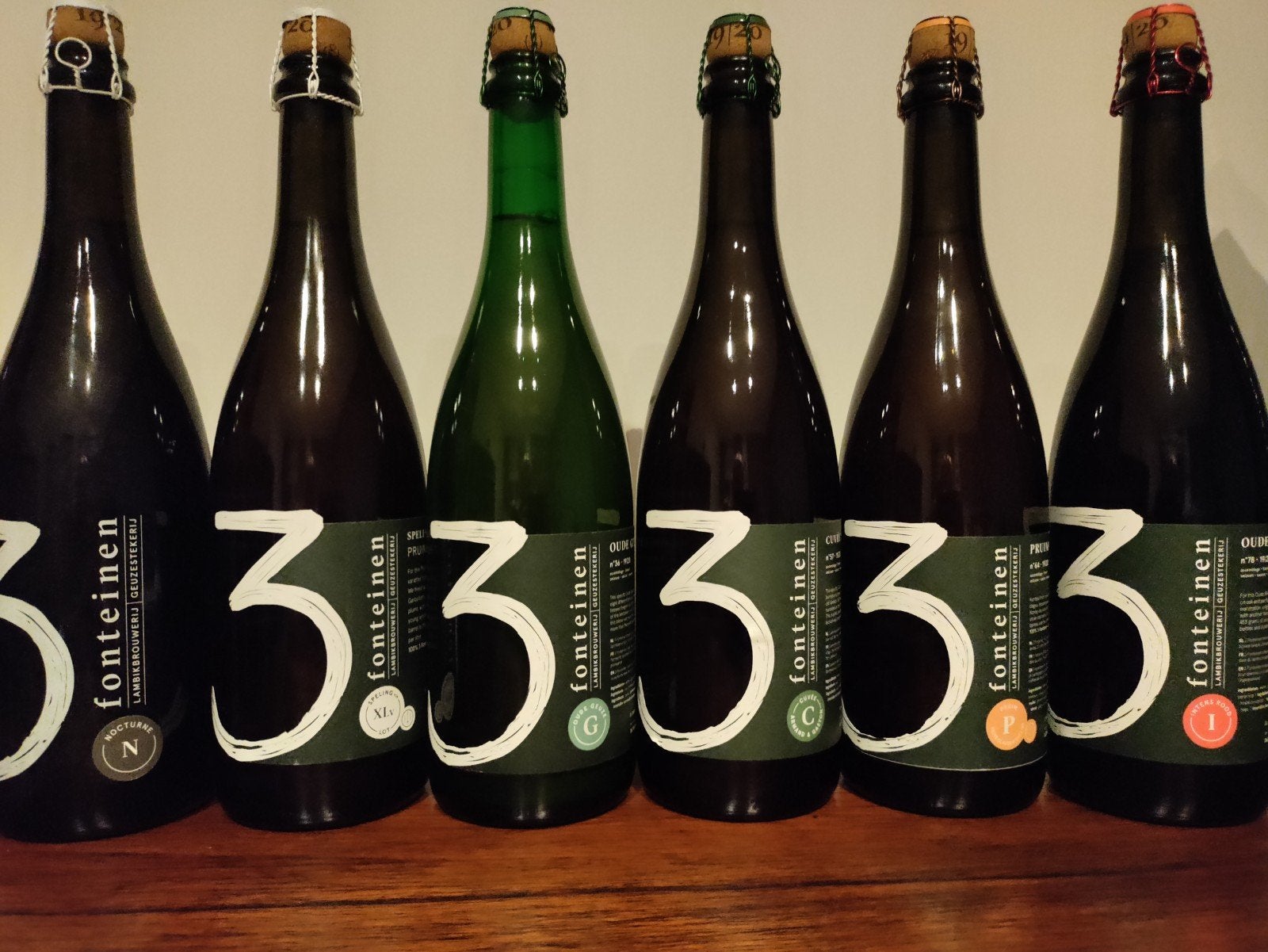 lot mixte de 3 bières Fonteinen geuze-lambic, Enlèvement ou Envoi