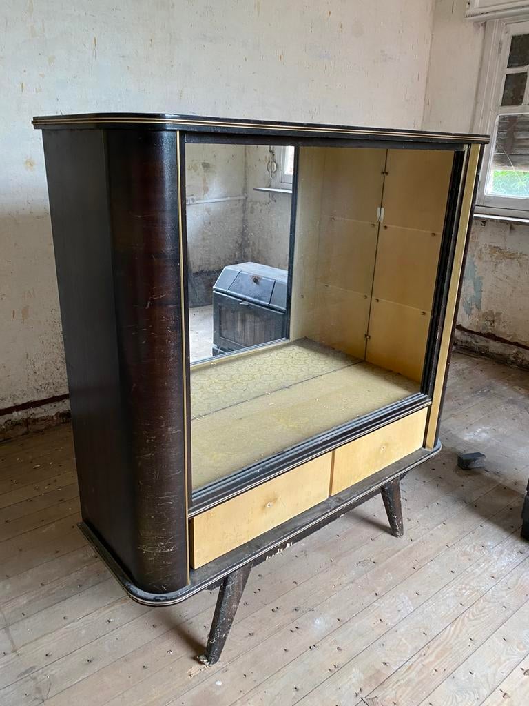 Vitrine vintage, Avec tiroir(s), 25 à 50 cm, Vintage, Enlèvement