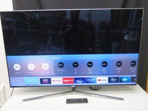 Samsung smart 4K UHD 55 inch met One Connect Box, Audio, Tv en Foto, Televisies, Ophalen, QLED, 120 Hz, Zo goed als nieuw