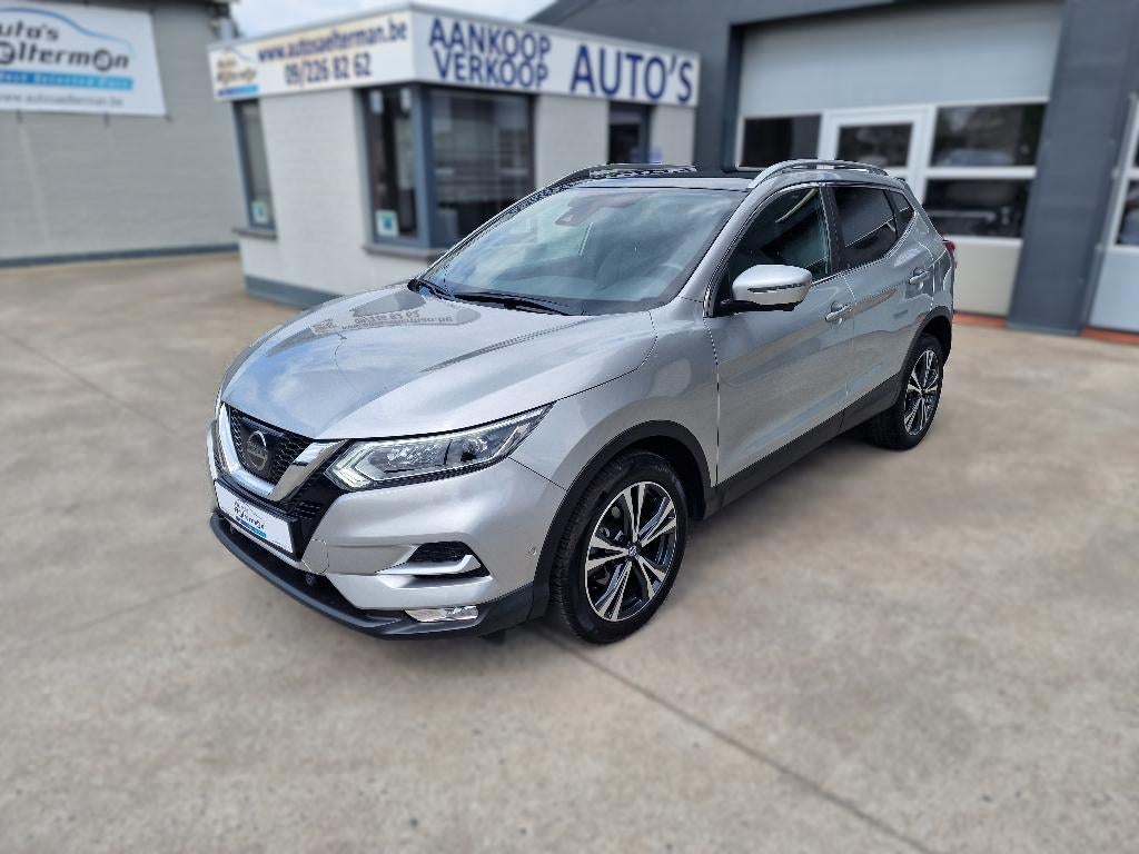 Nissan Qashqai 1.2 DIG-T AUTOMAAT / LED / LEDER / PANO / 360, Autos, Argent ou Gris, Achat, Euro 6, Entreprise
