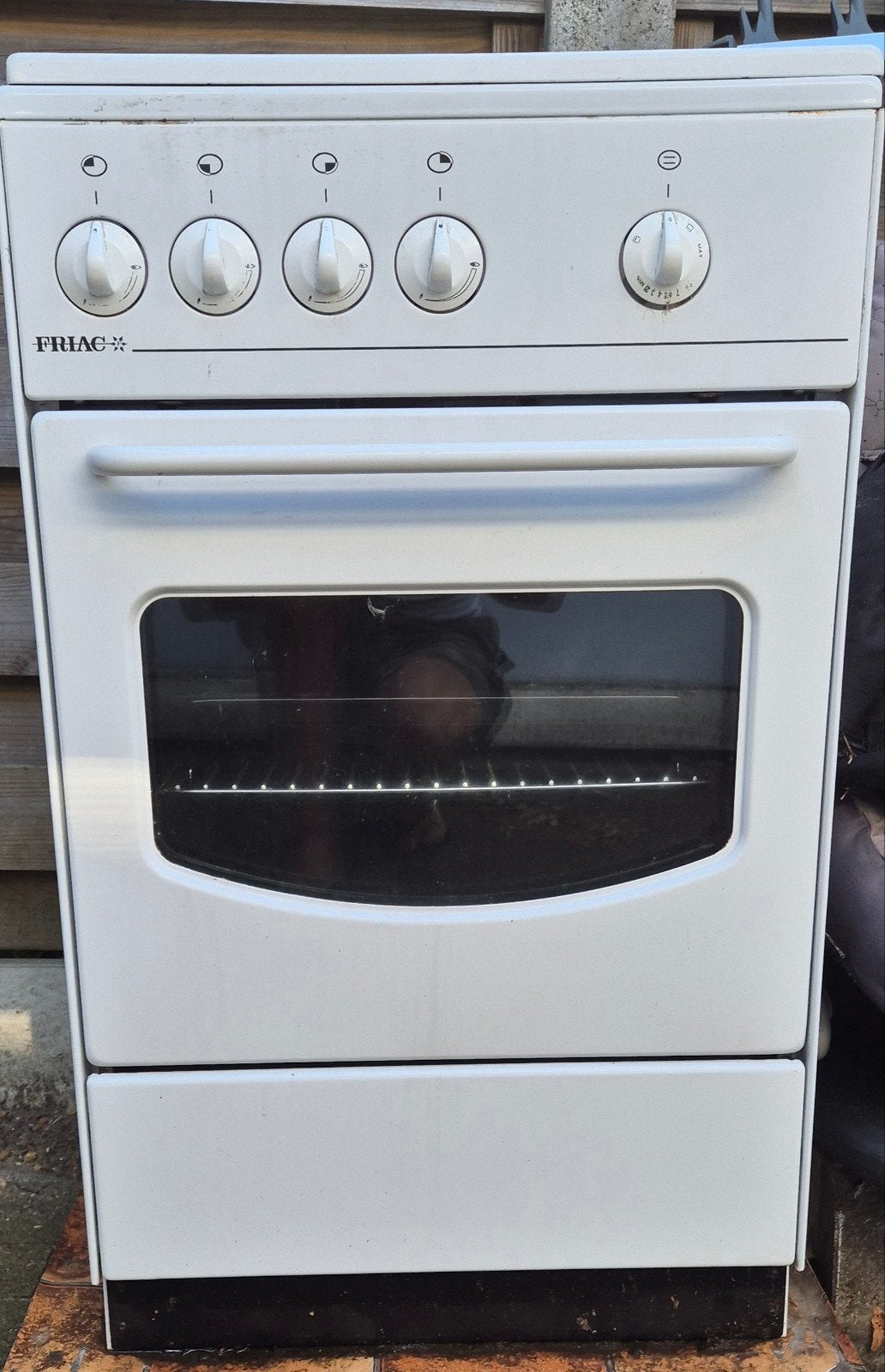 Oven + gasvuur, Ophalen, Gebruikt, 4 kookzones, Gas