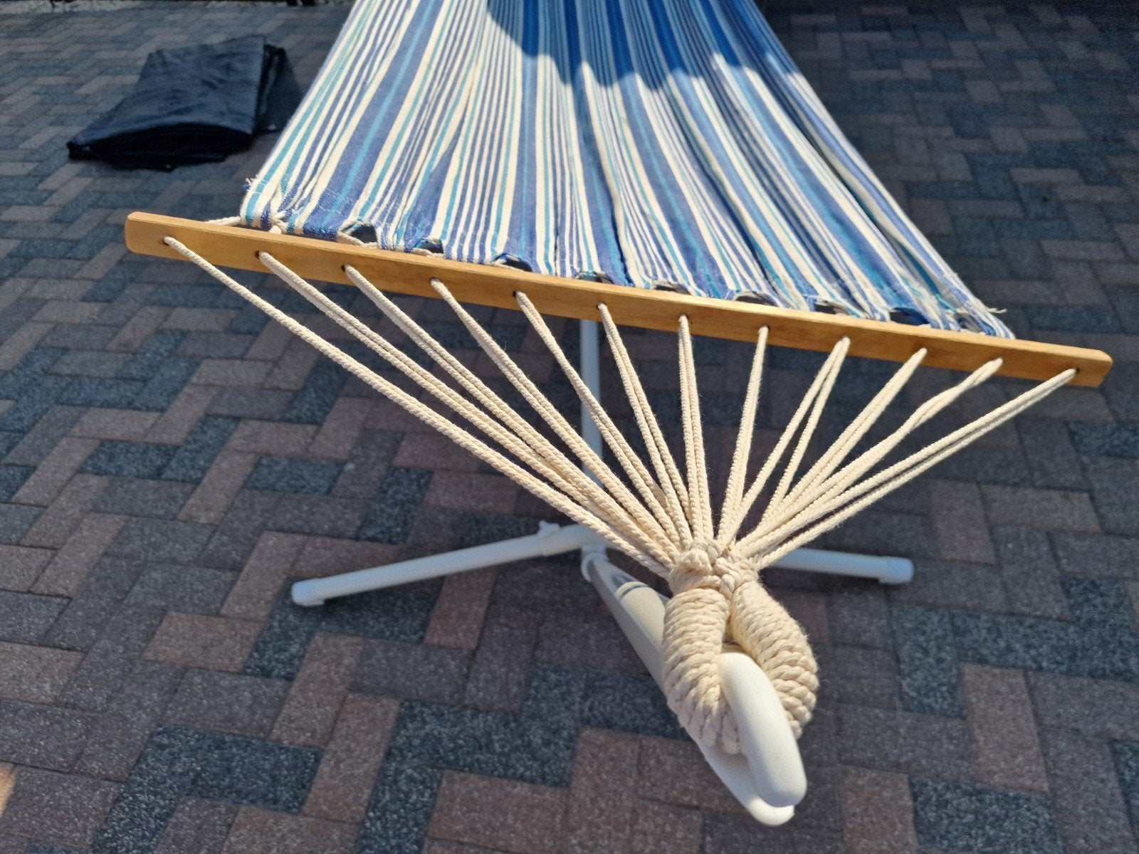 Hangmat met onderstel, Tuin en Terras, Ophalen, Zo goed als nieuw, Met standaard, Eenpersoons