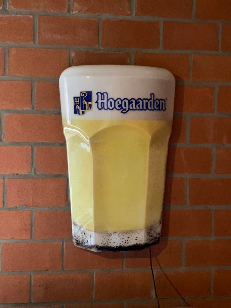 Hoegaarden lichtreclame, Verzamelen, Ophalen, Zo goed als nieuw