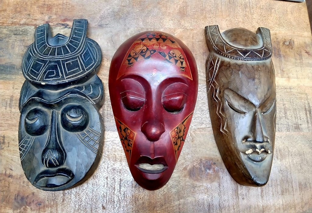 Indonesische maskers, Antiek en Kunst, Ophalen