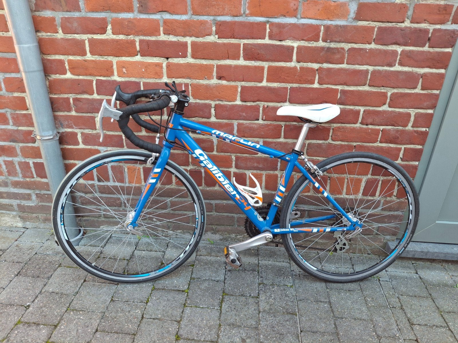 Blauwe koersfiets / racefiets Caliber 24 junior, Fietsen en Brommers, Gebruikt, 10 tot 15 versnellingen, Aluminium, Minder dan 49 cm