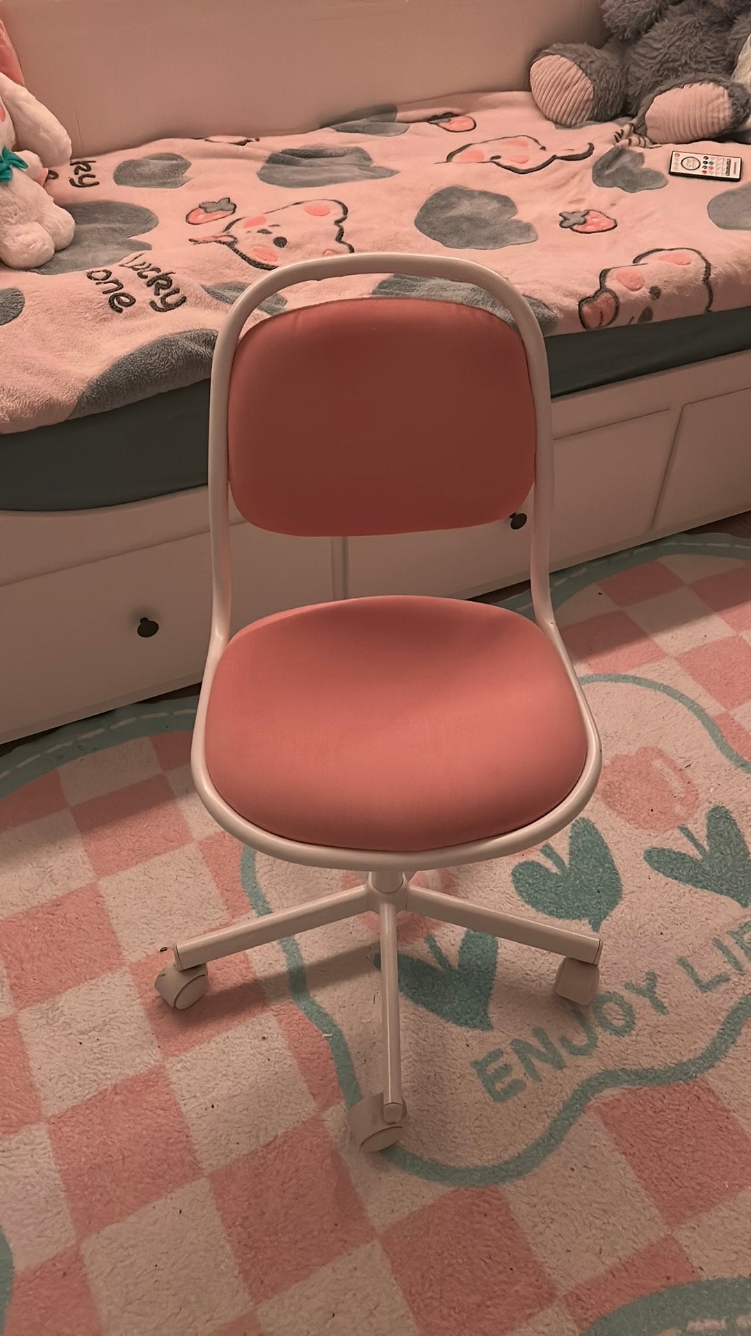 Chaise, Maison & Meubles, Chaises de bureau, Rose, Enlèvement, Utilisé, Chaise de bureau