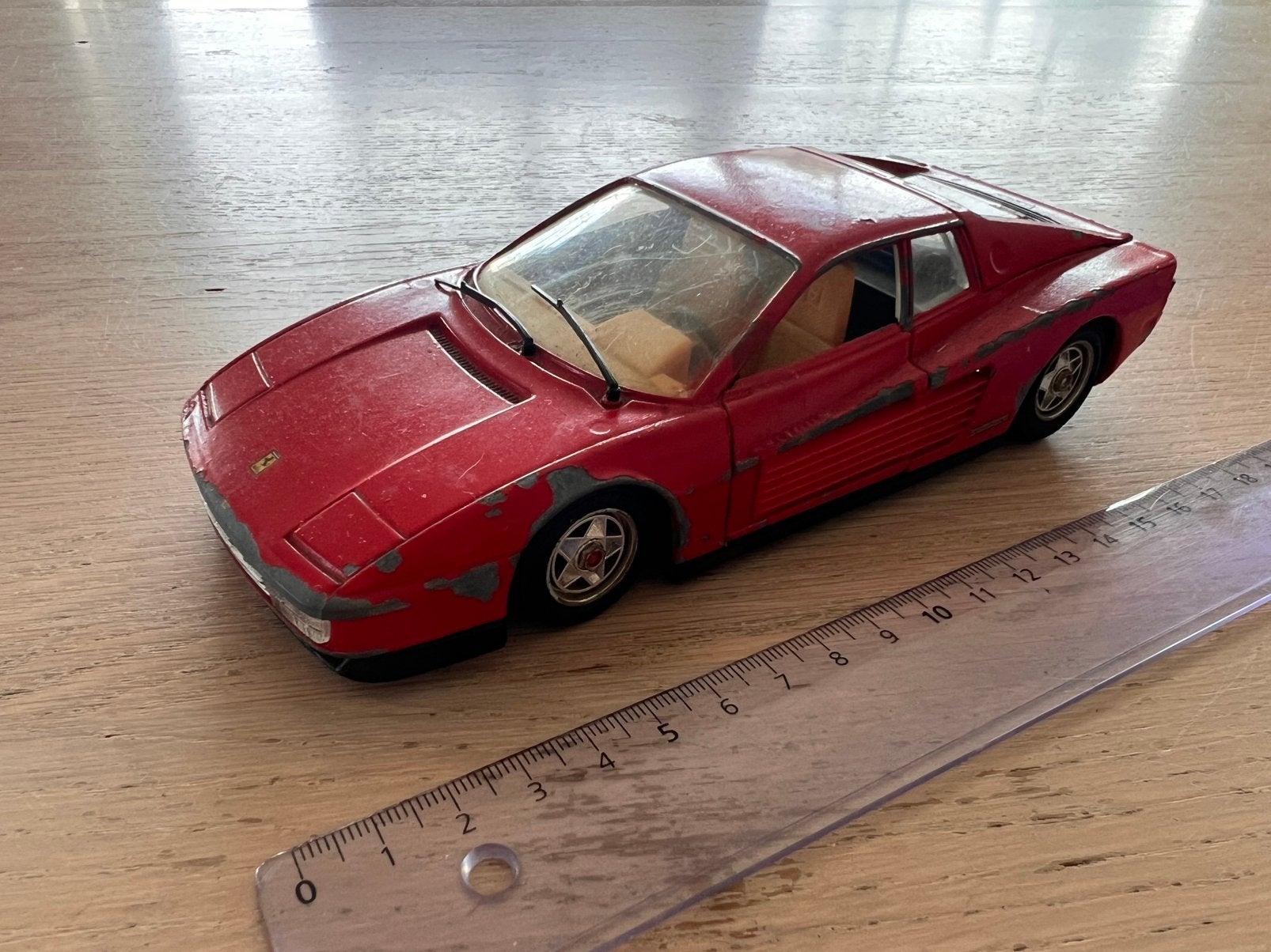 Ferrari testarossa 1984, Hobby & Loisirs créatifs, Enlèvement ou Envoi, Comme neuf, Burago